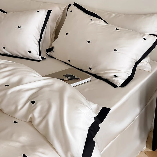 Sophisticated 60s Lenzing TencelSummer Bedding Set-lce SilkCoolness & Minimalist Charm