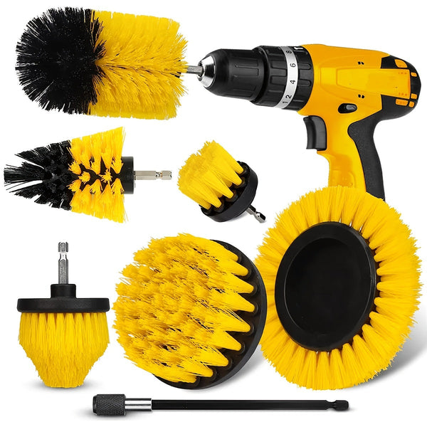 Drill Brush Attachment  Power Scrubber Wash Cleaning Brushes Tool Kit