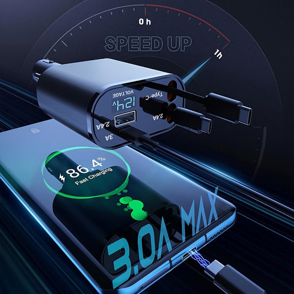 60W Super Fast Multi-Device Car Charger